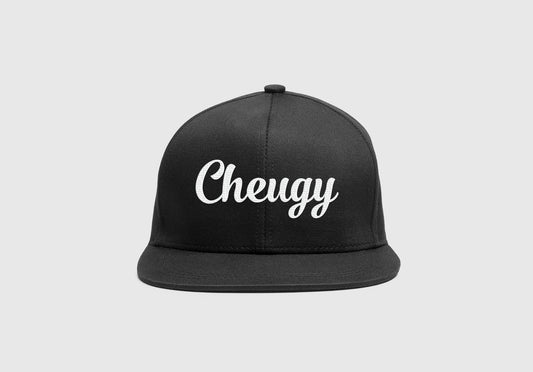 Cheugy Large Print Black Hat Script