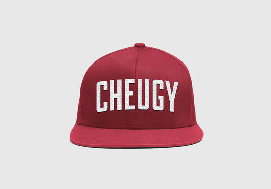 Cheugy Large Print Red Hat Caps